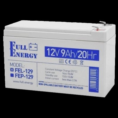 Full Energy FEL-129 Аккумулятор гелевой 12В 9А•ч 99-00009130 фото