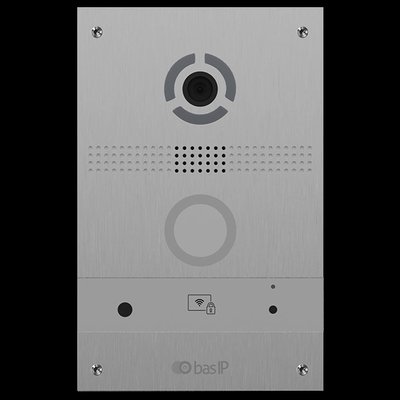 Bas-IP AV-08FB silver IP панель виклику з розпізнаванням облич і зчитувачем UKEY 99-00009106 фото