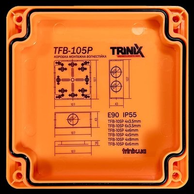 Trinix TFB-105P 4x3.5 Вогнестійка розподільна коробка 99-00016971 фото