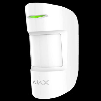 Ajax CombiProtect S (8PD) white Бездротовий комбінований сповіщувач руху та розбиття скла 99-00014671 фото