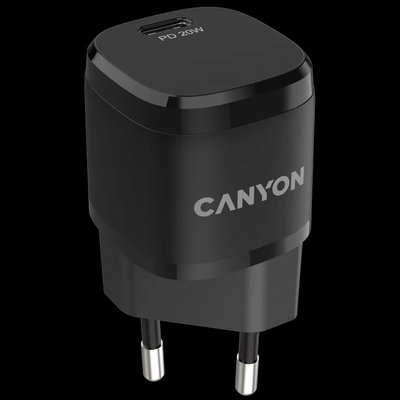 Canyon H-08 black (PD 20W) Мережевий зарядний пристрiй 99-00012594 фото