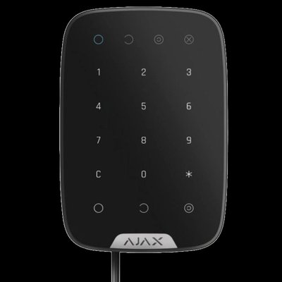 Ajax Keypad Fibra black Дротова сенсорна клавіатура 29225 фото