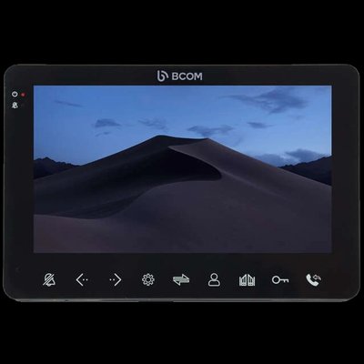 BCOM BD-780FHD Black Відеодомофон 99-00018851 фото