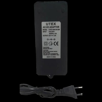 UTEX 3048SH-DM 12V 3А Блок питания в пластиковом корпусе (шнур вилка) 99-00016543 фото