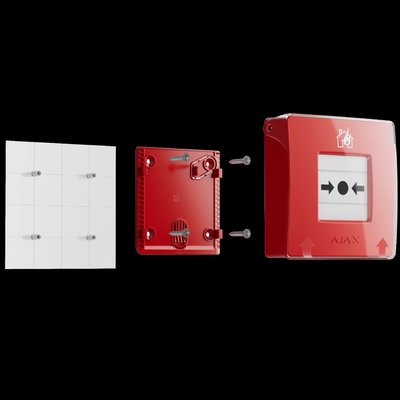 Ajax Manual Call Point (Red) (8EU) ASP Ручний пожежний сповіщувач 99-00016413 фото