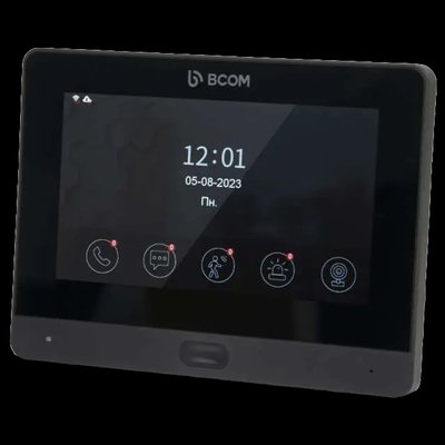 BCOM BD-760FHD/T Black Відеодомофон 99-00018855 фото