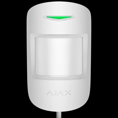 Ajax MotionProtect Plus Fibra white Дротовий сповіщувач руху 99-00011521 фото