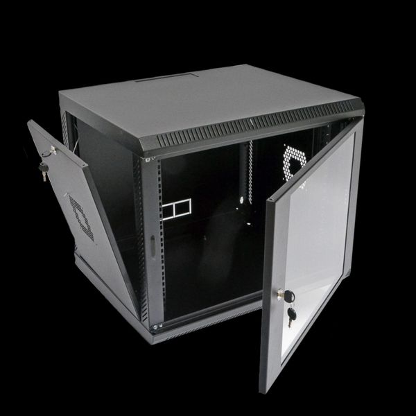 9U Шкаф 19" , 600х500х507 мм (Ш*Г*В), акриловое стекло, черный 99-00006975 фото