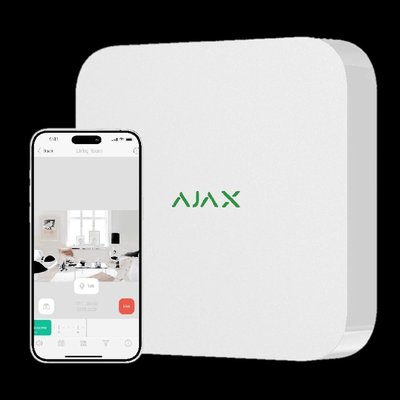 Ajax NVR (16ch) (8EU) white Мережевий відеореєстратор 99-00014688 фото