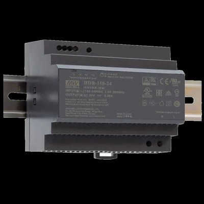 MeanWell HDR-150-24 Блок живлення (24B 6.25 А для монтажа на DIN рейку) 99-00013281 фото