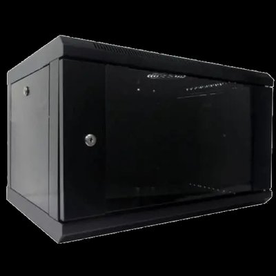 Hypernet WMNC-6U-FLAT-AC-BLACK Шафа коммутаційна настінна 6U 600x450 розбірна 99-00010182 фото
