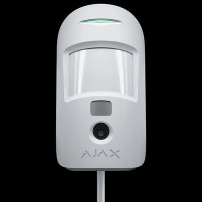 Ajax MotionCam (PhOD) Fibra white Дротовий сповіщувач руху з камерою 99-00016504 фото