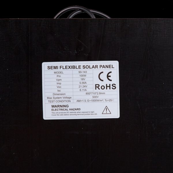 Neo Tools 100Вт Сонячна панель, напівгнучка структура, 850x710x2.8 99-00009750 фото