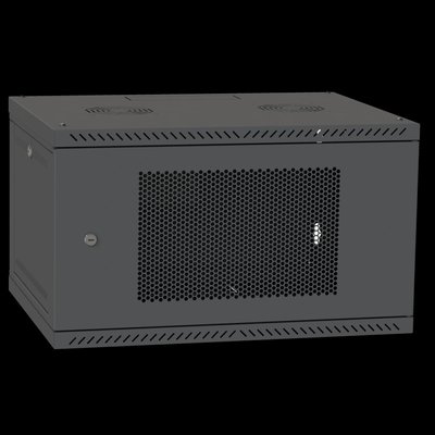 IPCOM 4U 600x450 Шкаф телекоммуникационный двери перф (черный) 99-00017719 фото