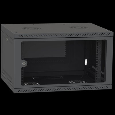 IPCOM 4U 600x450 Шкаф телекоммуникационный двери стекло (черный) 99-00017720 фото