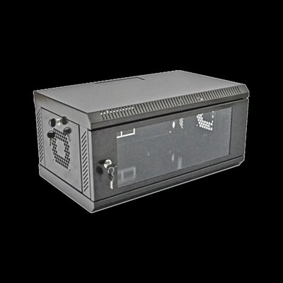 Шкаф 4U, 530х400х300 мм, акрилове скло, чорний(5404B) 99-00008051 фото