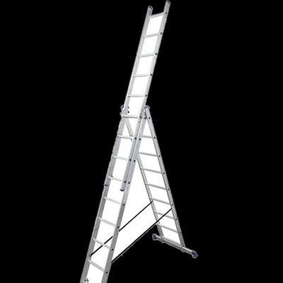 TRIOMAX VIRASTAR Алюминиевая трехсекционная лестница 3х9 ступеней 99-00014577 фото