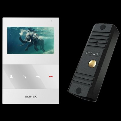 Slinex ML-16HD(Black)+SQ-04M(White) Комплект відеодомофону 99-00014497 фото