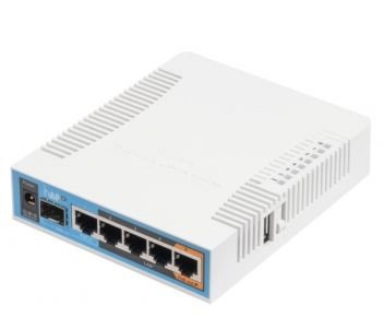 MikroTik hAP ac (RB962UiGS-5HacT2HnT) Двохдіапазонна Wi-Fi точка доступу з 5-портами Ethernet для домашнього використання 99-00001046 фото