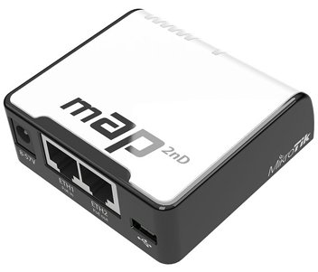 MikroTik mAP (RBmAP2nD) 2.4GHz Wi-Fi точка доступу з 2-портами Ethernet для домашнього використання 99-00002992 фото