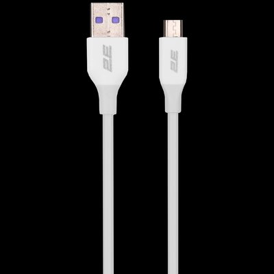 2E USB-A-MICROUSB, GLOW, 1M, WHITE (2E-CCAM-WH) Кабель 99-00019131 фото
