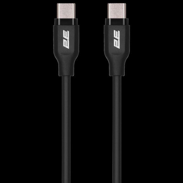2E Type-C Glow USB-C > USB-C Кабель зарядки/синхронизации 1м 60Вт черный 99-00019158 фото