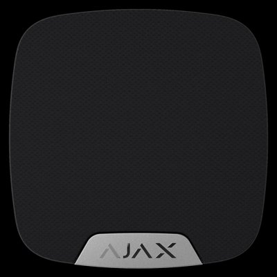 Ajax HomeSiren S (8PD) black Бездротова сирена з клемою для додаткового світлодіода 30406 фото