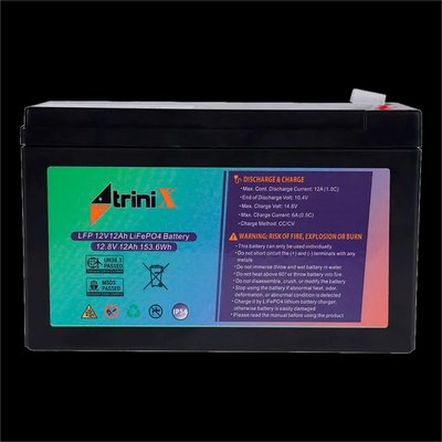 TRINIX LFP 12V12Ah LiFePo4 Акумуляторна батарея 99-00013452 фото