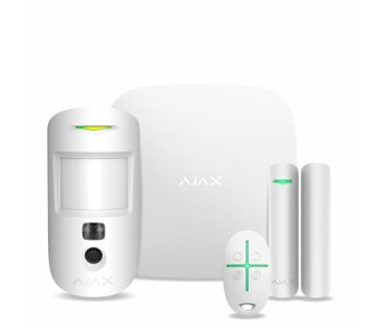 Ajax StarterKit Cam Plus (белый) Комплект охоронної сигналізації 99-00003362 фото