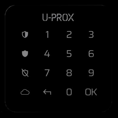 U-Prox Keypad G1 Black Бездротова сенсорна клавіатура для однієї групи 99-00013657 фото