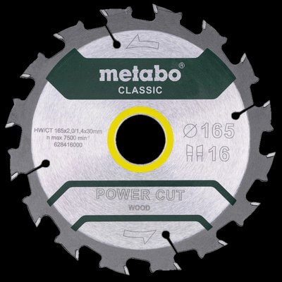 Metabo "power cut wood - professional" (628416000) Пильный диск 165x30, Z16 WZ 5° /B 99-00015428 фото