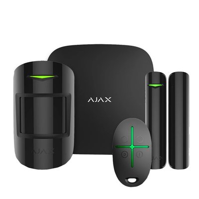 Ajax StarterKit 2 (8EU) black Комплект охоронної сигналізації 99-00007476 фото