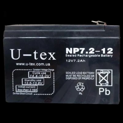 U-tex 12В / 7,2 Ah Аккумулятор 99-00012101 фото