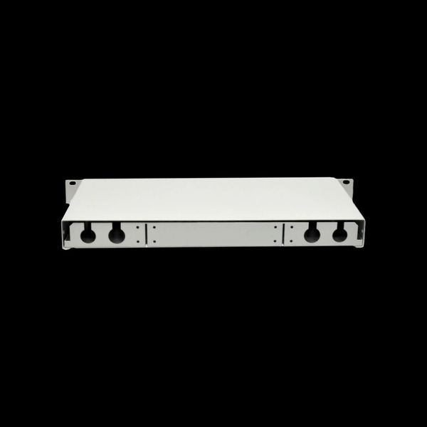 Патч-панель 24 порти SC-Simpl./LC-Dupl./E2000, пуста, кабельні вводи для 2xPG13.5 та 2xPG11, 1U, чор 99-00008689 фото