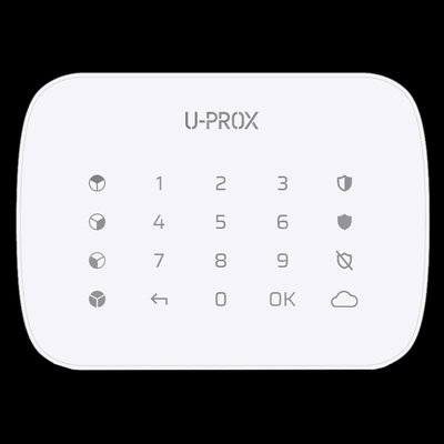 U-Prox Keypad G4 White Беспроводная сенсорная клавиатура для четырех групп 99-00013566 фото