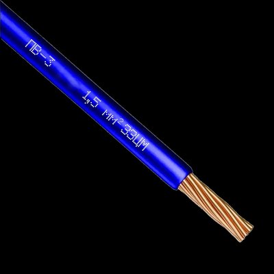 ПВ-3 1,5 Провод синий силовой медь внутренний ЗЗЦМ 99-00013492 фото