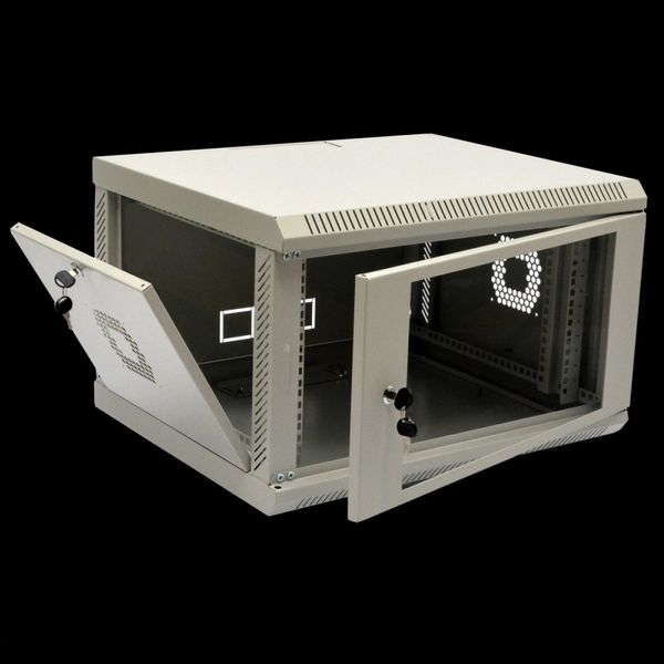 6U Шкаф 19" , 600x500x373мм (Ш*Г*В), эконом, акриловое стекло, серый 99-00007975 фото