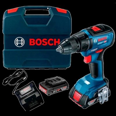 Bosch Professional GSR 18V-50 (06019H5000) Акумуляторний дриль-шурупокрут + 2 акб 18 В / 2 А•г + ЗП GAL 18V-20 + L-Case 99-00014139 фото