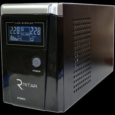 RITAR RTSW-600 LCD ИБП с правильной синусоидой (360 Вт), 12В, под наружный АКБ 99-00011611 фото