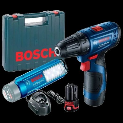 Bosch GSR 120-LI + GLI 12V-300 (06019G8004) Акумуляторний шурупокрут та ліхтарик 99-00018116 фото