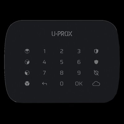 U-Prox Keypad G4 Black Бездротова сенсорна клавіатура для чотирьох груп 99-00013682 фото