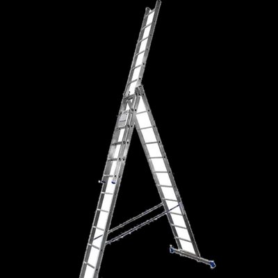 TRIOMAX VIRASTAR Алюмінієві трисекційні сходи 3х12 сходинок 99-00014580 фото