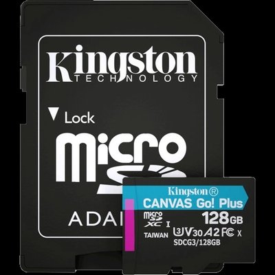 Kingston microSDXC 128 Гб U3 V30 A2 (SDCG3/128GBSP) Карта памяти 99-00010960 фото