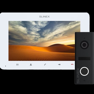 Slinex ML-17HD(Black) + SM-07MHD(White) Комплект видеодомофона 99-00014495 фото