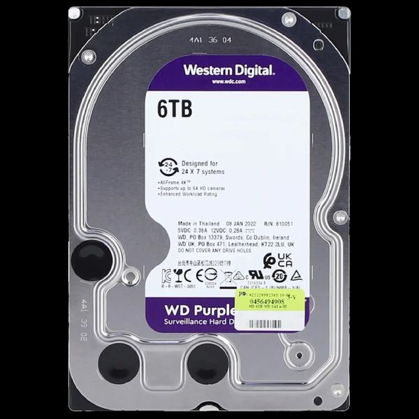 Western Digital WD Purple Surveillance WD63PURU жесткий диск 99-00017059 фото