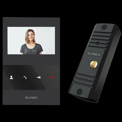 Slinex ML-16HD(Black)+SQ-04M(Black) Комплект відеодомофону 99-00014496 фото