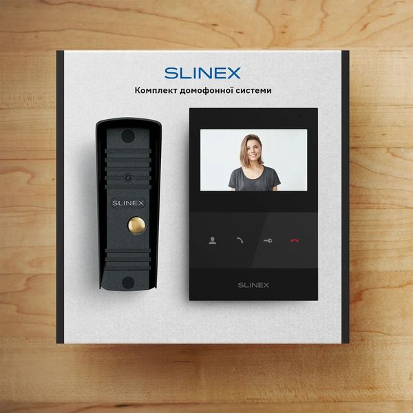 Slinex ML-16HD(Black)+SQ-04M(Black) Комплект видеодомофона 99-00014496 фото