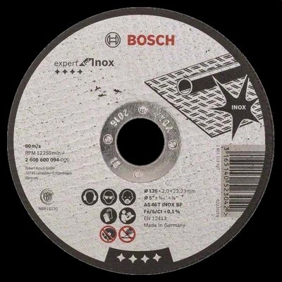 Bosch 125 x 1 мм (2608600549) Відрізний круг для нержавіючої сталі 99-00014200 фото